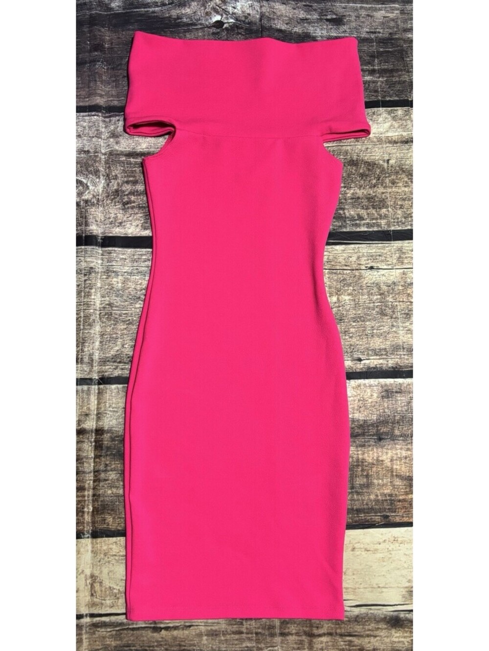 Mini Dress Womens Small Off the Shoulder Bodycon Stretch Made in USA